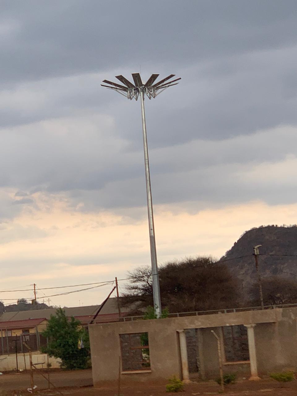 Robust and Durable Solar Mast Construction by ENDD
